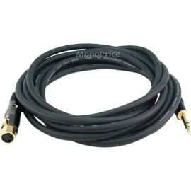 XLR F TO 1/4INCH TRS M 16AWG CABLE 15FT