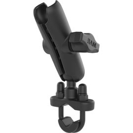 RAM ZINC COATED U-BOLT BASE WITH 1 INCH BALL & MEDIUM LENGTH DOUBLE SOCKET ARM F