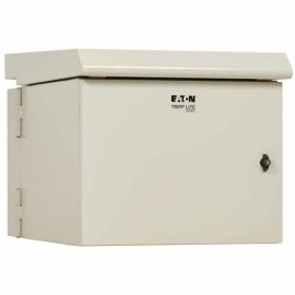 Tripp Lite by Eaton SmartRack Industrial Enclosure with Lock - NEMA 3R, Wall Mount, Metal Construction, Hinged Back, Internal Fans, 32 in. Depth, 9U, Gray