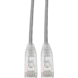 Eaton Tripp Lite Series Cat6 Gigabit Snagless Slim UTP Ethernet Cable (RJ45 M/M), PoE, Gray, 7 ft. (2.13 m)