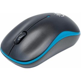 MANHATTAN USB SUCCESS WIRELESS BLUE/BLACK OPTICAL MOUSE, 3 BUTTONS, 1000DPI. 2.4