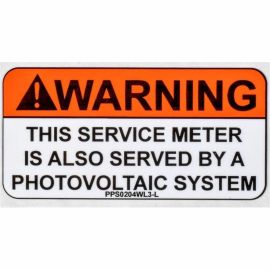 2X4 LABEL - METER SERVED BY P