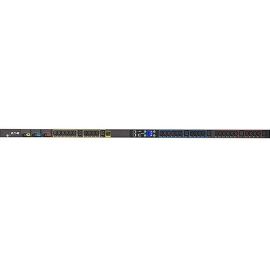 Eaton Metered Input rack PDU, 0U, L14-30P input, 5.76 kW max, 120/240V, 24A, 10 ft cord, Split-phase, Outlets: (8) 5-20R, (20) C13 Outlet grip, (6) C19 Outlet grip