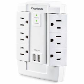 CyberPower CSP600WSURC2 Professional 6 - Outlet Surge with 1200 J