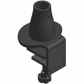 DESK CLAMP FOR 100 SERIES, BLACK, UP TO 2IN WORKSURFACE THICKNESS