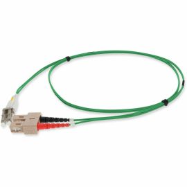 3M SC/LC M/M GREEN OM4 DUPLEX OFNP-PLENUM FIBER PATCH CABLE