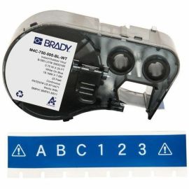 ALL WEATHER PERMANENT ADHESIVE VINYL LABEL TAPE WITH RIBBON FOR BMP41 BMP51 M511