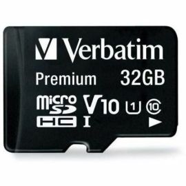 32GB Premium microSDHC Memory Card with Adapter, UHS-I V10 U1 Class 10
