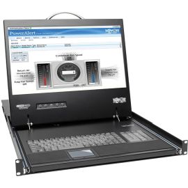 Tripp Lite by Eaton NetCommander 16-Port Cat5 KVM over IP Switch - 19 in. LCD 2 Remote + 1 Local User 1U Rack-Mount