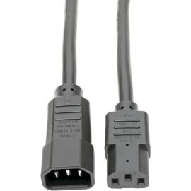 Eaton Tripp Lite Series Heavy-Duty PDU Power Cord, C13 to C14 - 15A, 250V, 14 AWG, 2 ft. (0.61 m), Black