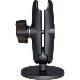 UNPKD RAM 1INCH BALL STANDARD LENGTH DOUBLE SOCKET ARM WITH 2.5INCH ROUND BASE T