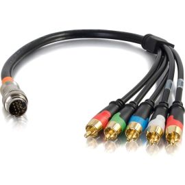 AV CABLES - RCA LEFT CONNECTOR - MALE LEFT GENDER - 15 PIN RAPIDRUN RIGHT CONNEC
