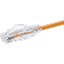 UNC GROUP 3 FOOT CAT6 SNAGLESS CLEARFIT PATCH CABLE ORANGE -  CAT6 PATCH CABLE C