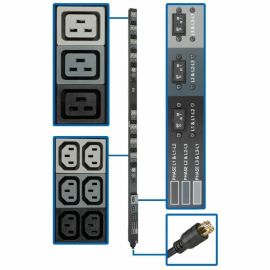 Tripp Lite by Eaton PDU 8.6kW 208/120V Three-Phase Basic PDU - 48 Outlets (36 C13 6 C19 6 5-15/20R) L21-30P Input 6 ft. Cord 70 in. 0U Rack