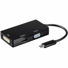 USB TYPE-C TO 4K HDMI_ SINGLE LINK DVI_ AND VGA PASSIVE ADAPTER_ BLACK