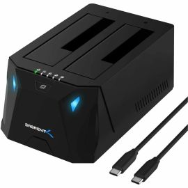 USB TYPE-C SATA 2.5 AND 3.5 DUAL BAY HARD DRIVE DOCKING STATION