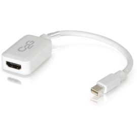 8IN MINI DISPLAYPORT MALE TO HDMI FEMALE ADAPTER CONVERTER - WHITE (TAA COMPLIAN