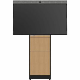 STRUT70 SINGLE MOUNT NATURAL OAK FRONT BLACK TRIM