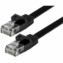 MONOPRICE FLEXBOOT FLAT CAT6 ETHERNET PATCH CABLE - SNAGLESS RJ45_ FLAT_ 550MHZ_