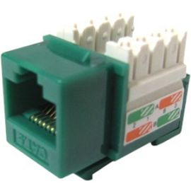 CAT6 110 TYPE KEYSTONE JACK GREEN