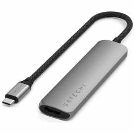 4-IN-1 USB-C SLIM MULTIPORT ADAPTER 4K (SPACE GREY)