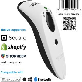 SocketScan S740, 1D/2D Imager Barcode Scanner, White