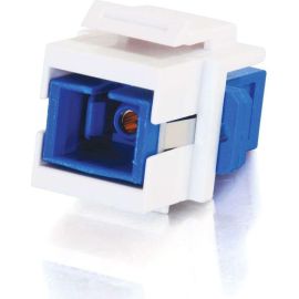 SNAP-IN SC FIBER WHITE KEYSTONE MODULE