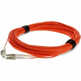15M LC TO LC ORANGE OM1 DUPLEX OFNR (RISER-RATED) TAA MMF FIBER PATCH CABLE