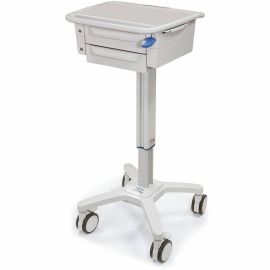 SLIMCART ASSEMBLY WITH 2 DRAWERS INCLUDES BASE, COLUMN, WORK SURFACE, LAPTOP SEC