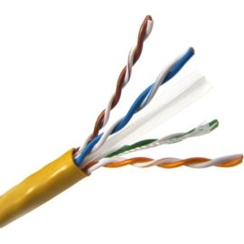 1000FT YELLOW CAT6 550MHZ STRANDED UTP C