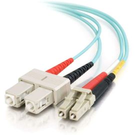 10M LC-SC 10G OM3 DPX MM PLN FIBER-AQUA