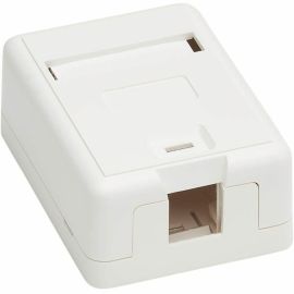 Tripp Lite by Eaton Surface-Mount Box for Keystone Jack 1-Port Wall Celling White