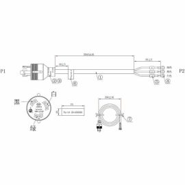LR-SERIES UPS INPUT CABLE L6-30P  TO 3W 10FT