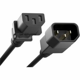 POWER CORD C13 TO C14, 13A, 10FT, BLACK, IEC C13 TO IEC C14 EXTENSION CABLE, RAT