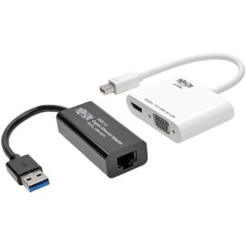 Tripp Lite by Eaton 4K Video and Ethernet 2-in-1 Accessory Kit for Microsoft Surface and Surface Pro with RJ45 VGA and HDMI Ports