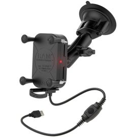 RAM TOUGH-CHARGE WIRELESS WITH X-GRIP TECHNOLOGY WITH SUCTION CUP MOUNT AND EXTE