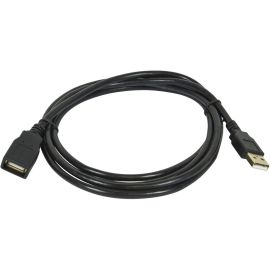 6FT USB 2.0 A MALE TO A FEMALE EXTENSION 28/24AWG CABLE (GOLD PLATED)