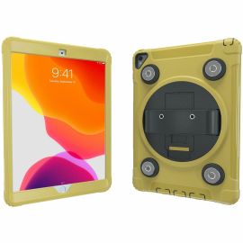 CTA Digital Magnetic Splash-Proof Case with Metal Mounting Plates for iPad 7th/ 8th/ 9th Gen 10.2, iPad Air 3, iPad Pro 10.5, Yellow