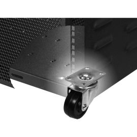 HEAVY DUTY CASTERS AND LIFTING HANDLES FOR PORTABLE SERVER RACK