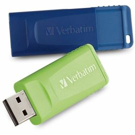 64GB Store 'n' Go USB Flash Drive - 2pk - Blue, Green