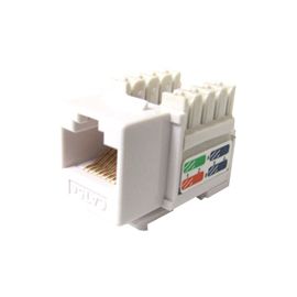 CAT5E 110 TYPE KEYSTONE JACK WHITE