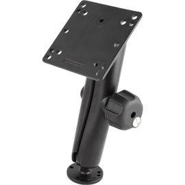 RAM C SIZE 1.5 BALL MOUNT WITH 2.5 ROUND PLATE AMPS HOLE PATTERN, LONG LENGTH DO