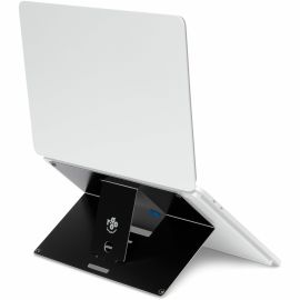 R-GO ERGONOMIC LAPTOP STAND, RISER, ATTACHABLE, ADJUSTABLE, BLACK, TAA COMPLIANT