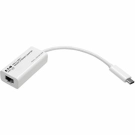 Tripp Lite by Eaton USB-C to Gigabit Network Adapter Thunderbolt 3 Compatibility - White