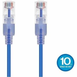 MONOPRICE SLIMRUN CAT6A ETHERNET PATCH CABLE - SNAGLESS RJ45_ STRANDED_ 550MHZ_