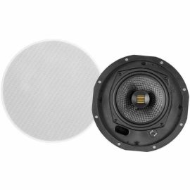 MONOPRICE AMBER CEILING SPEAKERS 6.5-INCH 2-WAY CARBON FIBER WITH RIBBON TWEETER