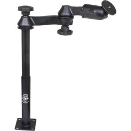 RAM DOUBLE SWING ARM WITH 12 INCH MALE TELE-POLE, 9 INCH FEMALE TELE-POLE & 2.5