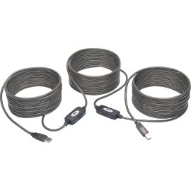 Tripp Lite by Eaton 50ft USB 2.0 Hi-Speed Active Repeater Cable USB-A to USB-B M/M