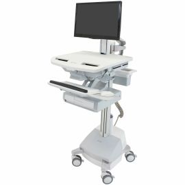 Ergotron StyleView Cart with LCD Pivot, SLA Powered, 1 Drawer