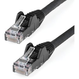 StarTech.com 30cm(1ft) CAT6 Ethernet Cable, LSZH (Low Smoke Zero Halogen) 10 GbE Snagless 100W PoE UTP RJ45 Black Network Patch Cord, ETL